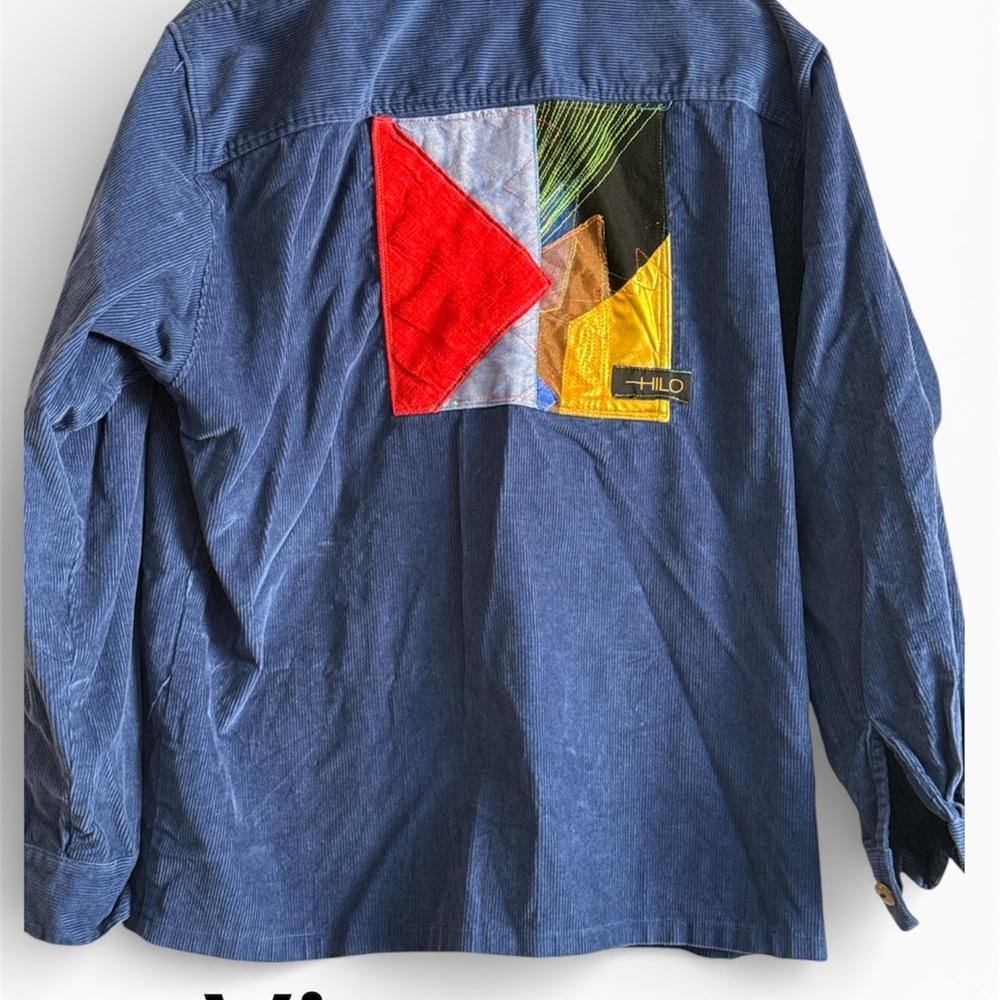 Blue corduroy Button Down SHACKET